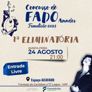 1ª Eliminatória do Concurso de Fado - Famalicão 2023 - Cartaz