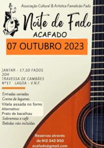 Jantar com Fado no Espaço - 07-10-2023 - Cartaz