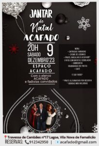 Jantar de Natal com Fado - 09-12-2023 - Cartaz