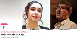 Fado no Café da Casa - 11-04-2024 - Cartaz