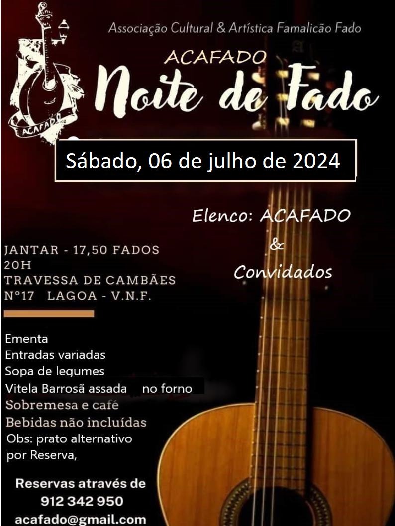 Noite de Fado - 06-07-2024 - Cartaz