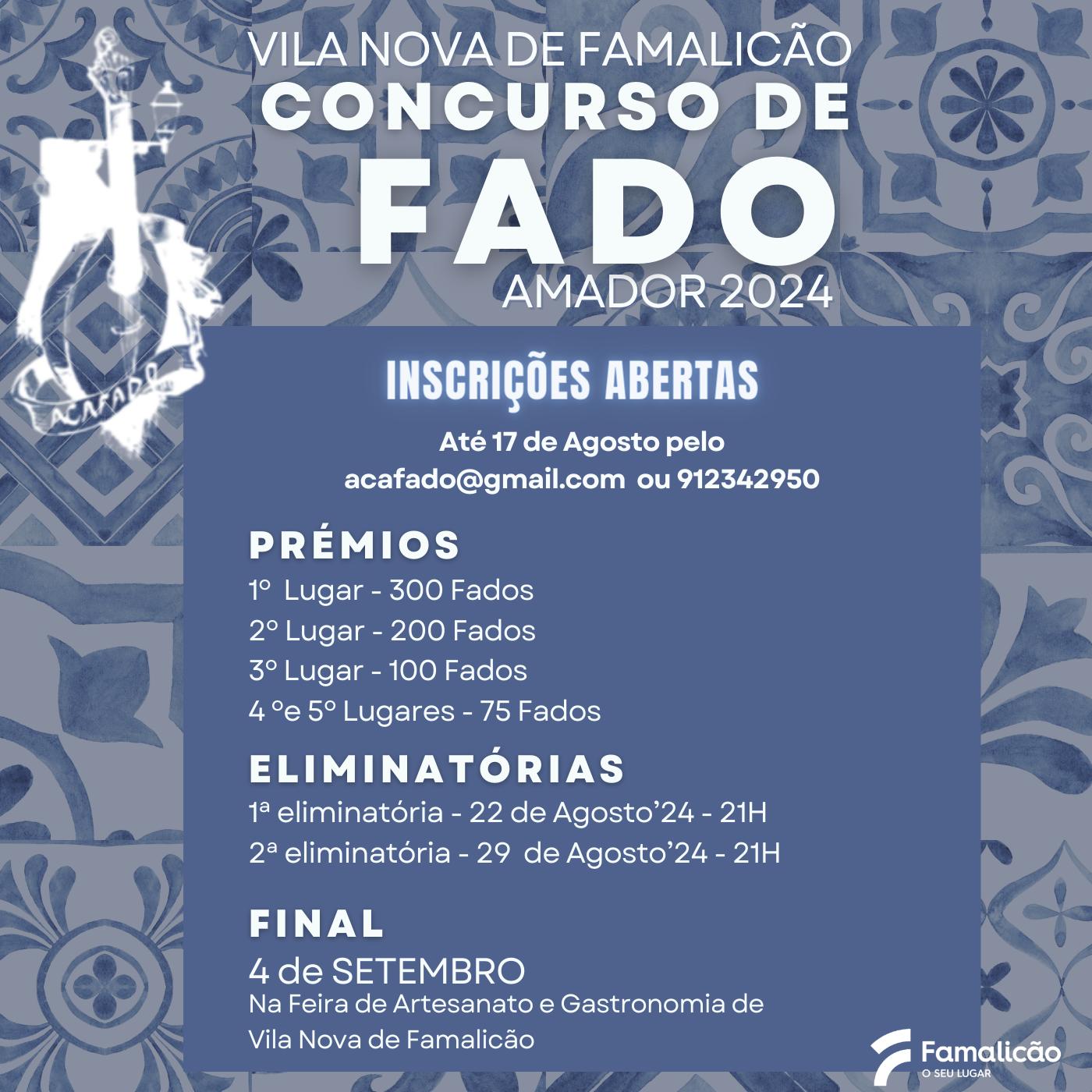 Concurso de Fado amador - 2024 - Cartaz