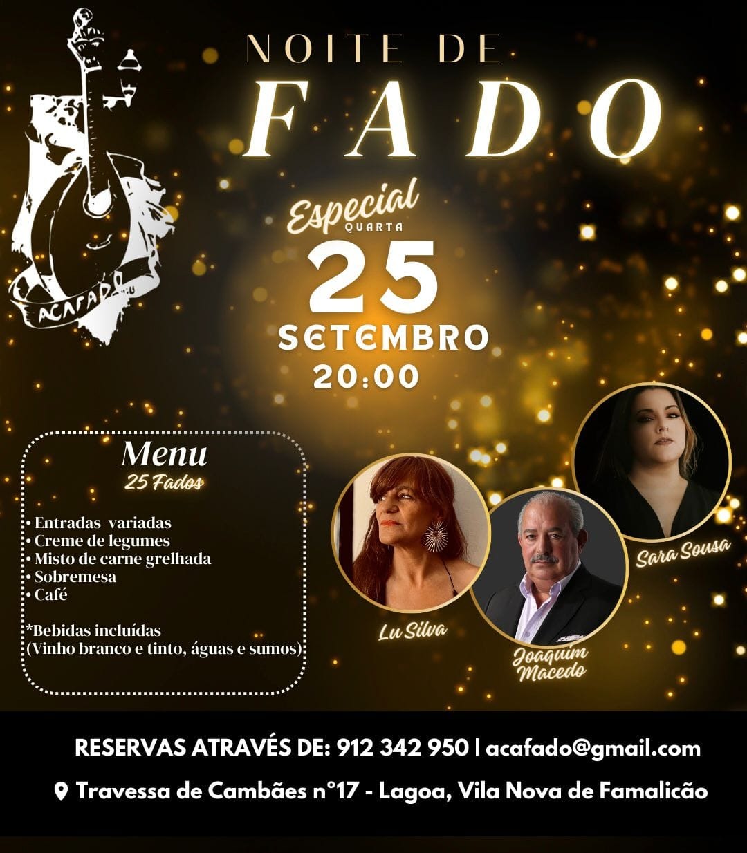Noite de Fado - 25-09-2024 - Cartaz