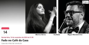 Fado no Café da Casa – 14-11-2024 - Cartaz