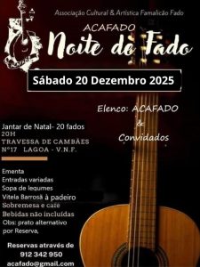 Noite de Fado - 20-12-2025 - Cartaz