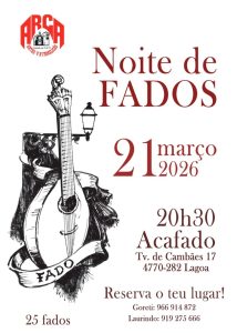 Jantar de Fado da A.R.C.A. - 21-03-2026 - Cartaz